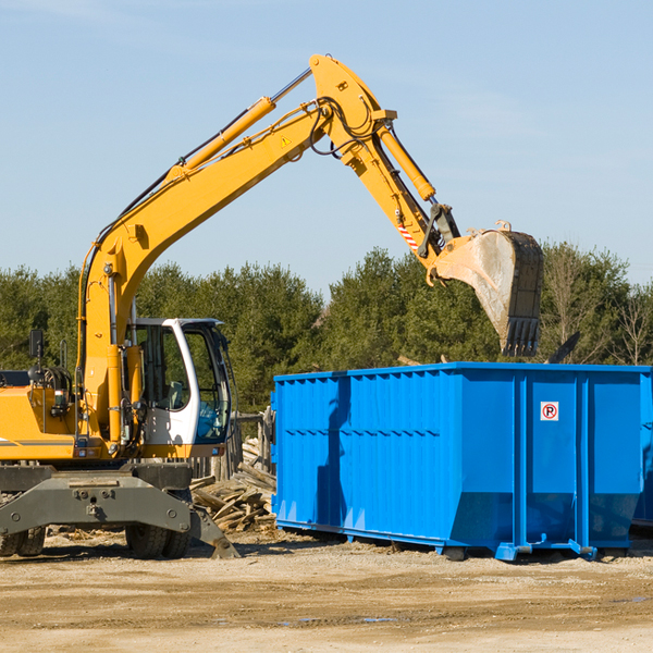 can i choose the location where the residential dumpster will be placed in West Bloomfield Michigan